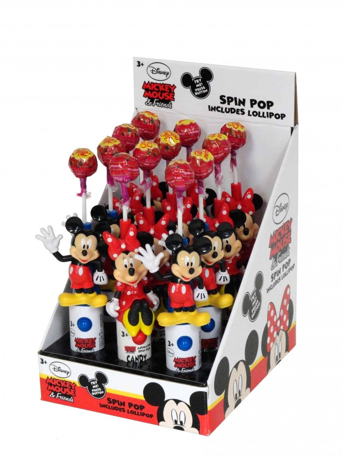 ©Disney Mickey & Friends Animated Spin Pop with candy