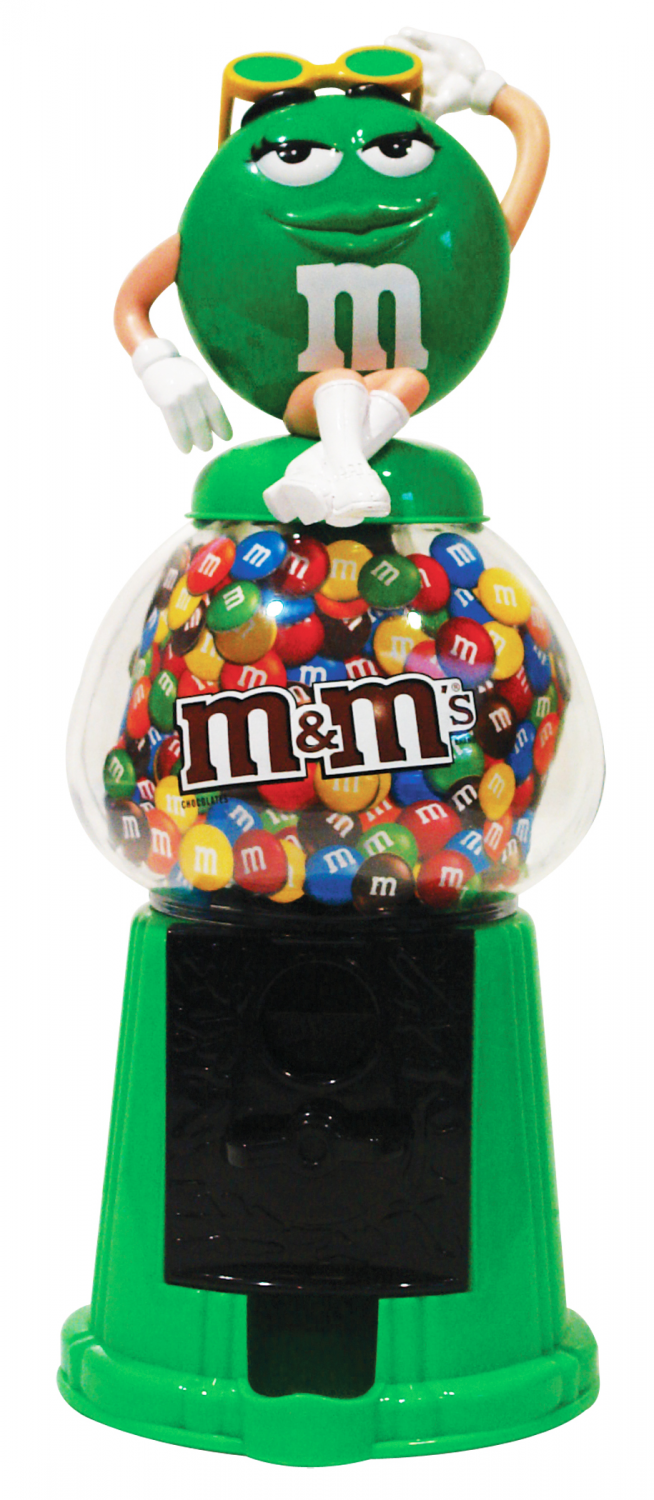 M&M's Character Dispenser Green M&M Candy Female Girl In box