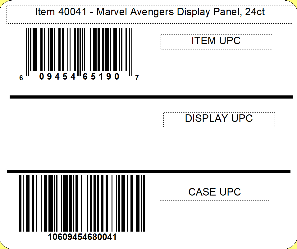 Marvel Avengers Fan Display Panel, 24ct