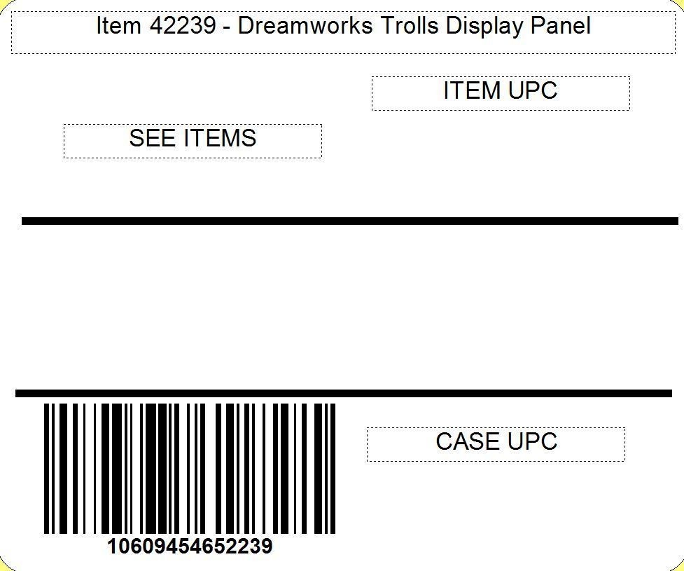 Dreamworks Trolls Display Panel