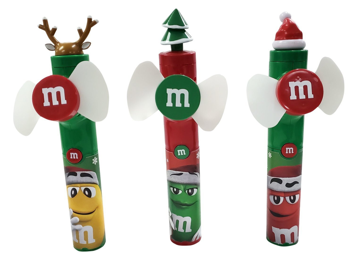 M&M Christmas Tube Fan 0.46 oz.