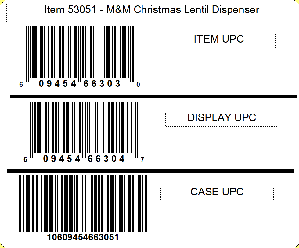 M&M'S® M&M'S® Christmas Lentil Dispenser, (2) 6ct