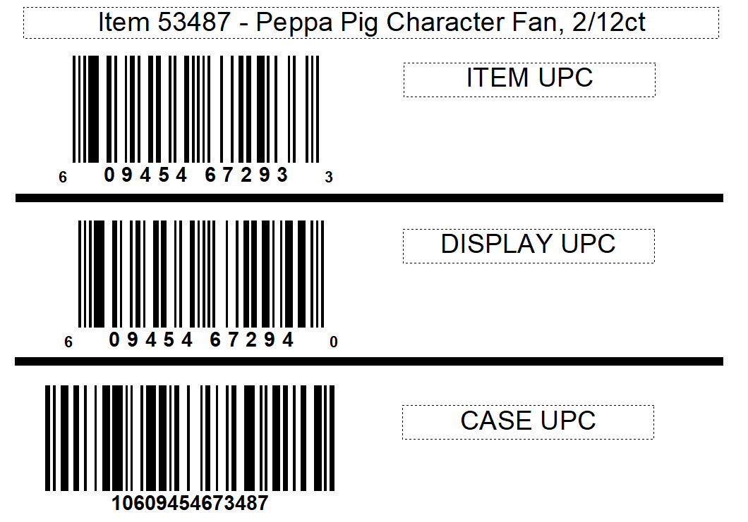 eOne Peppa Pig© Character Fan, 2(12) ct
