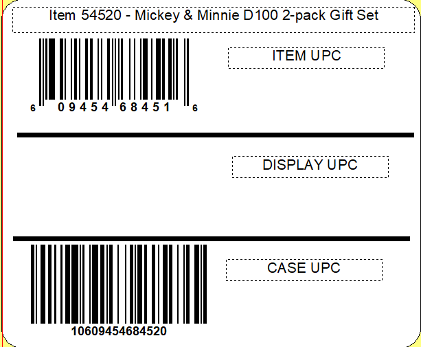 ©Disney Mickey & Minnie D100 2-pack Gift Set