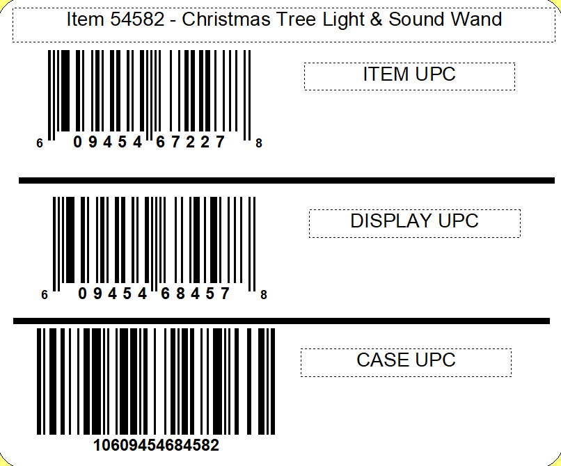 CandyRific  Christmas Tree Light & Sound Wand
