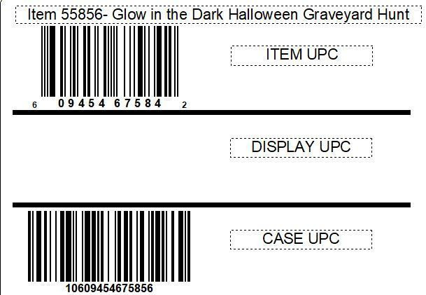 CandyRific  Glow in the Dark Halloween Graveyard Hunt, 20ct.