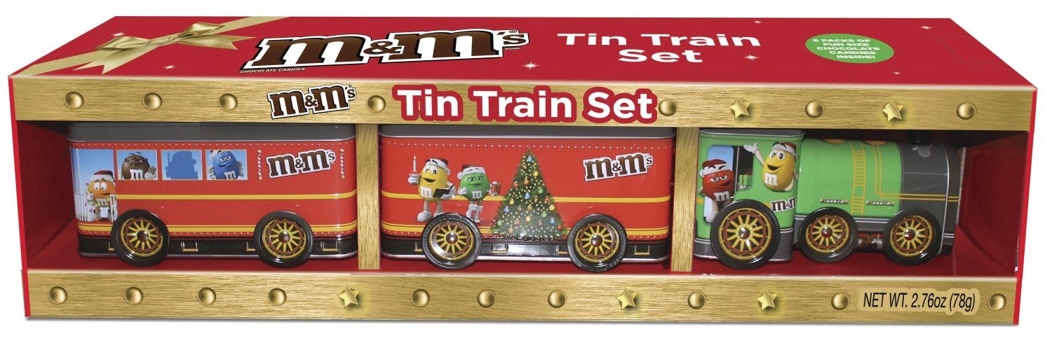 M&m tin sale train set