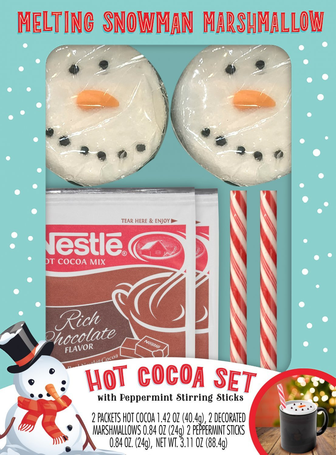 CandyRific  Melting Snowman Marshmallow Set 