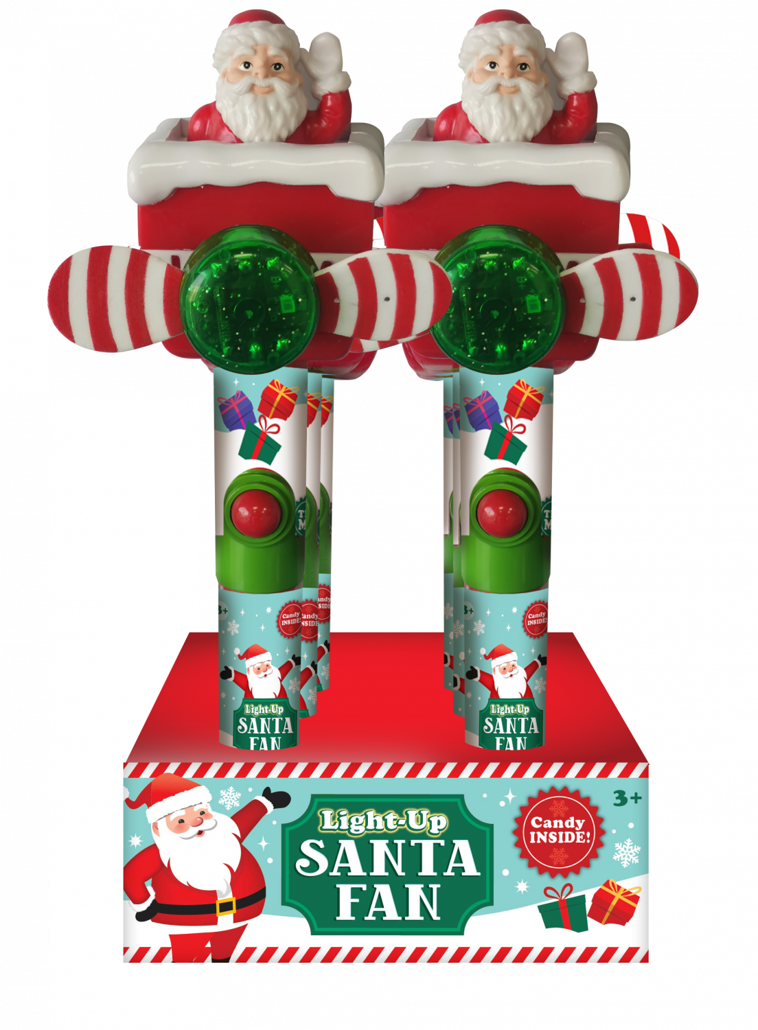 CandyRific  Santa Light Up Fan