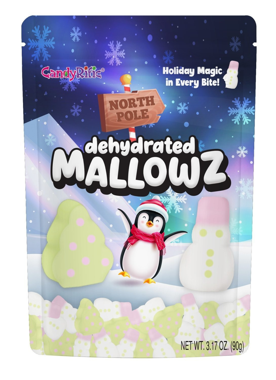 CandyRific  Christmas Shaped Dehydrated Mallowz Bag