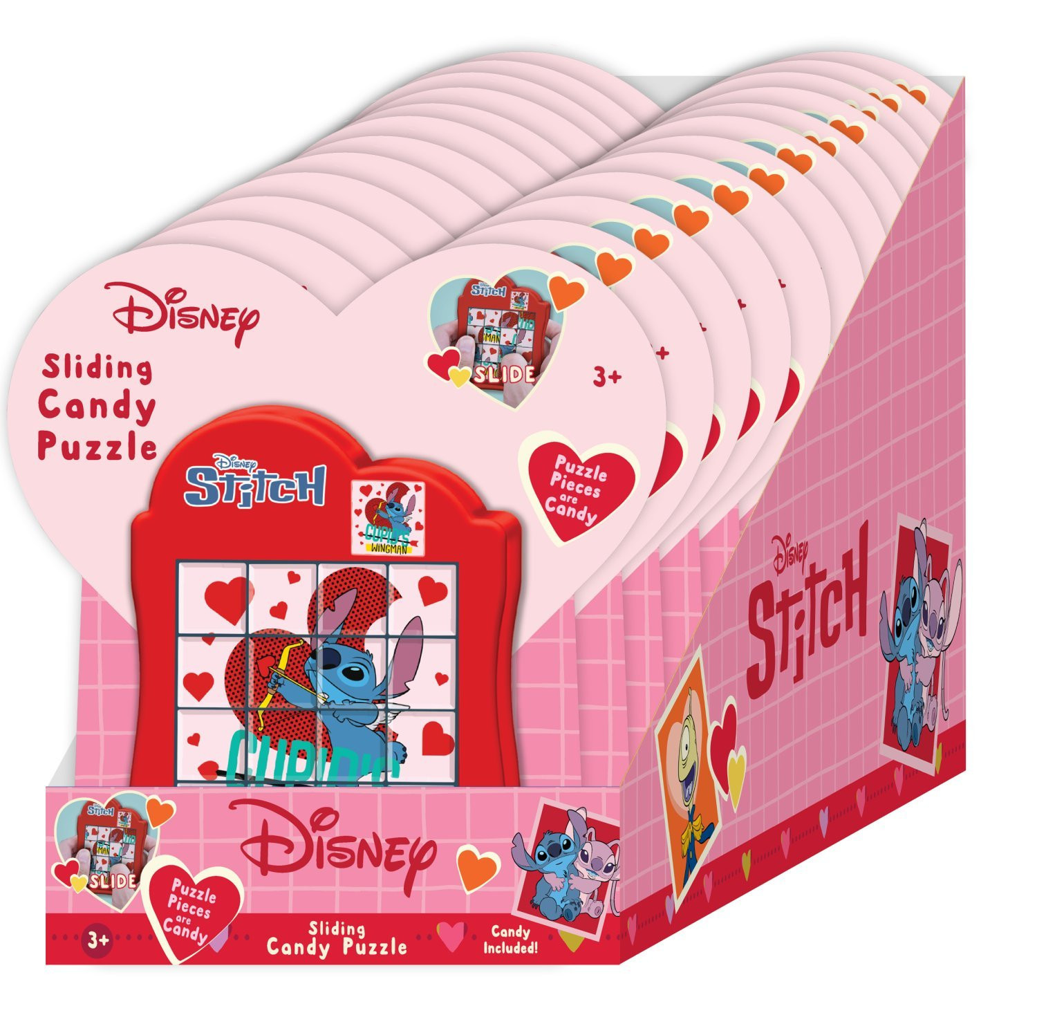 ©Disney Stitch Heart Shaped Candy Sliding Puzzle