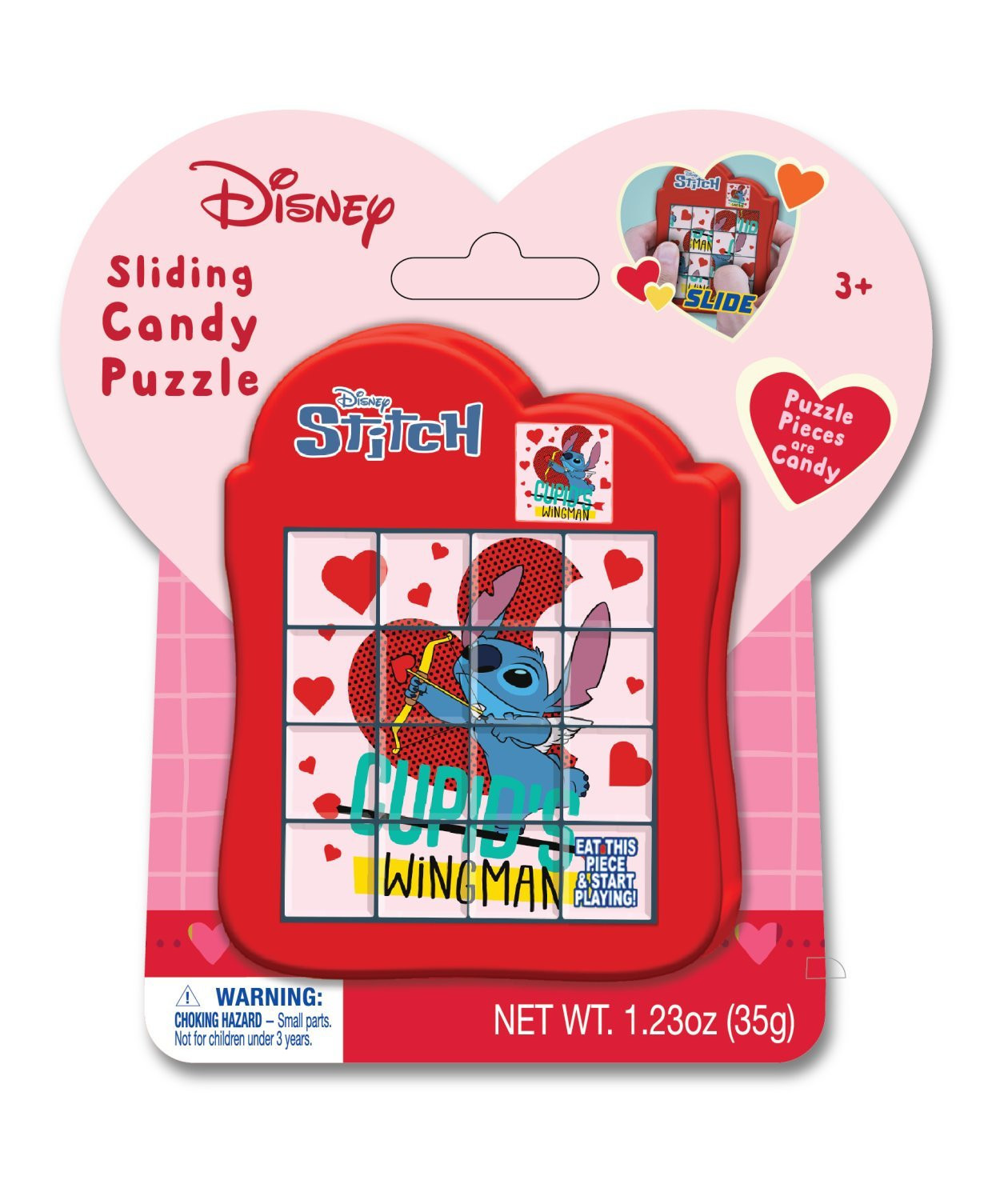 ©Disney Stitch Heart Shaped Candy Sliding Puzzle