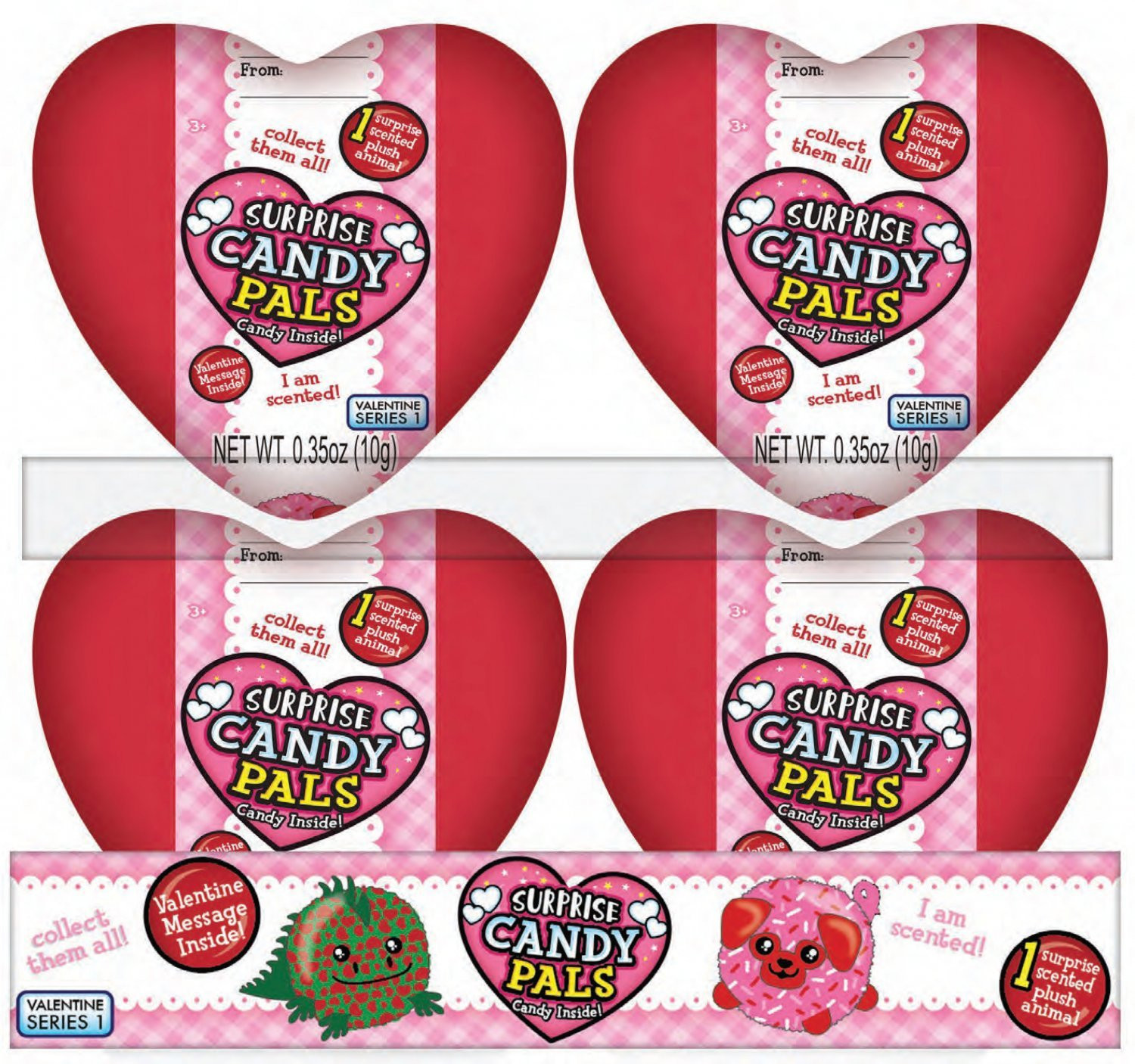 CandyRific  Valentine Surprise Candy Pals, Series 1