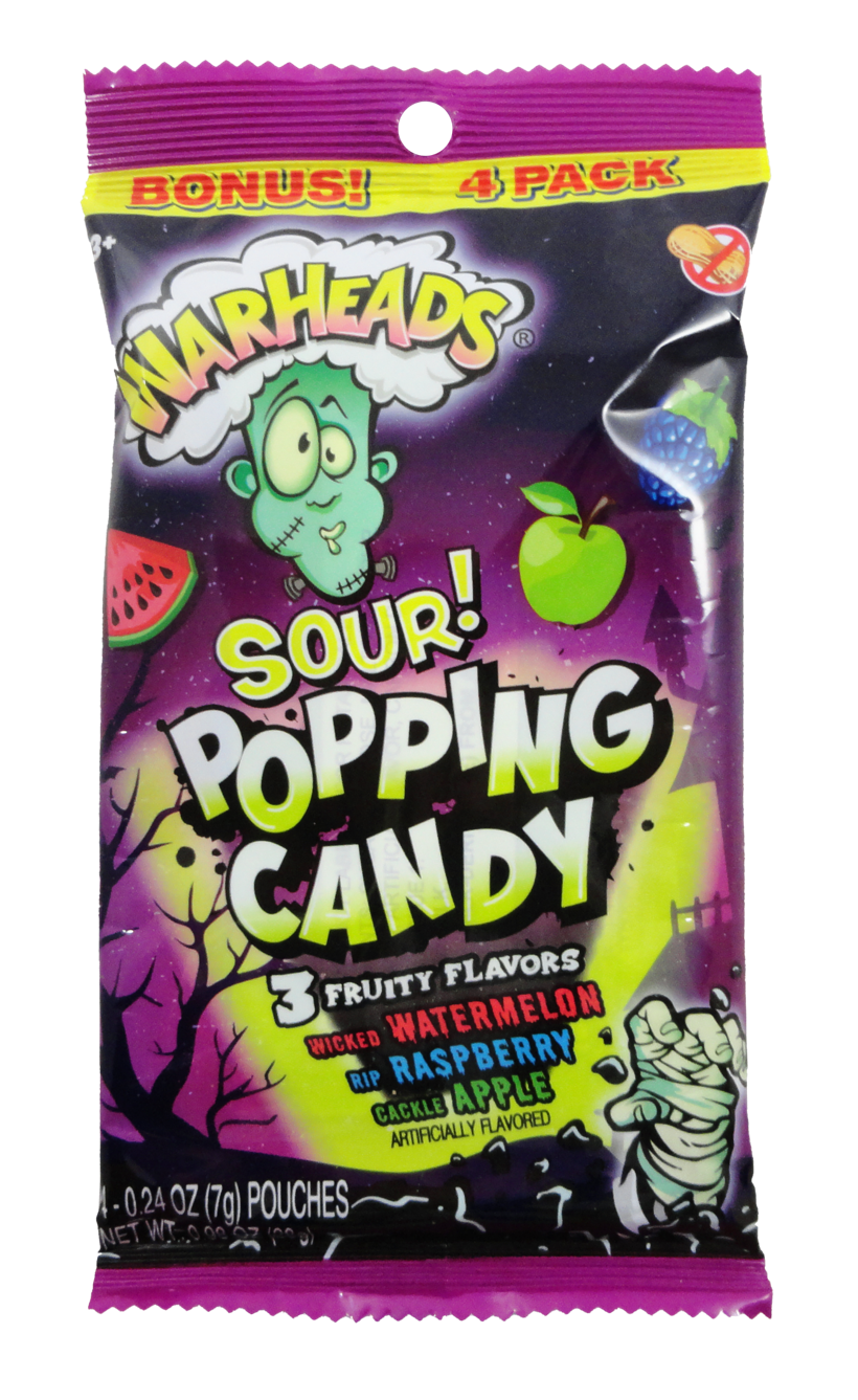 Warheads Halloween 4Pk. Popping Candy