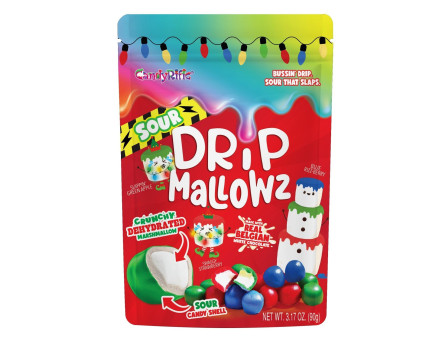 CandyRific  Christmas White Chocolate Sour Drip Mallowz Bag
