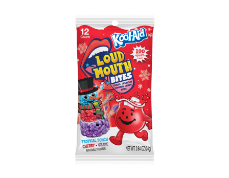 Kool-Aid Christmas 12Pc. Loud Mouth Bites Peg Bag