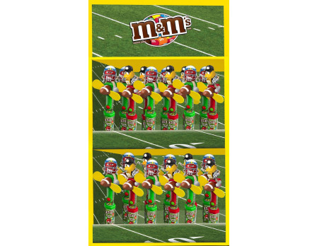 M&M'S® M&M'S ® Football Display Panel, 24ct