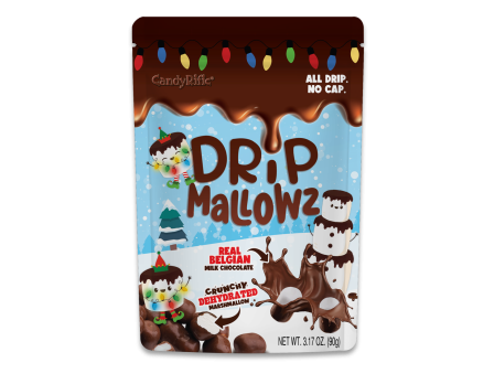CandyRific  Christmas Milk Chocolate Drip Mallowz Bag