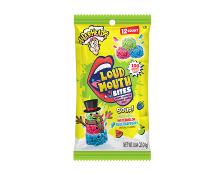 Warheads Christmas12Pc. Loud Mouth Bites Peg Bag